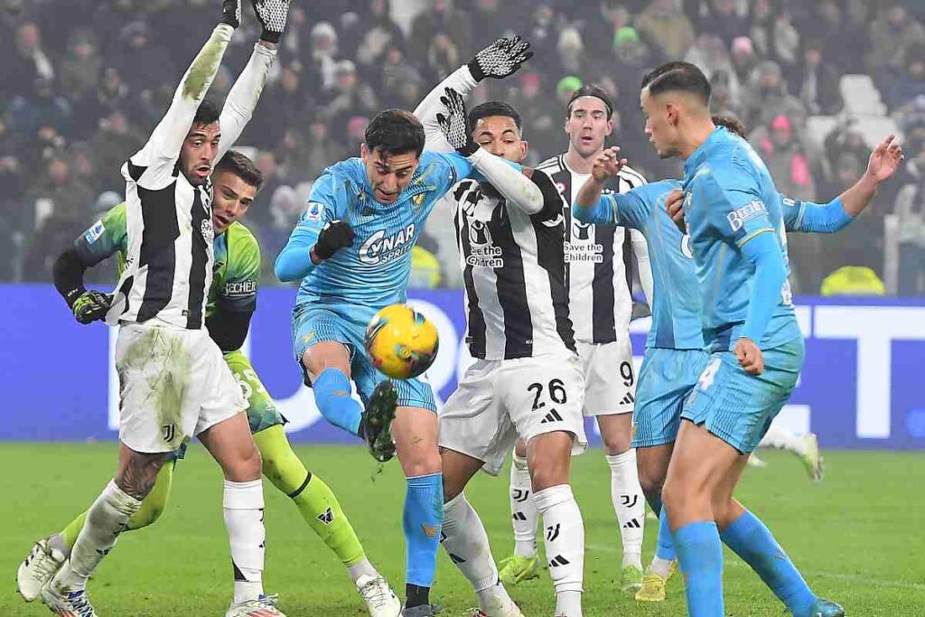 Giocatori Juventus in campo