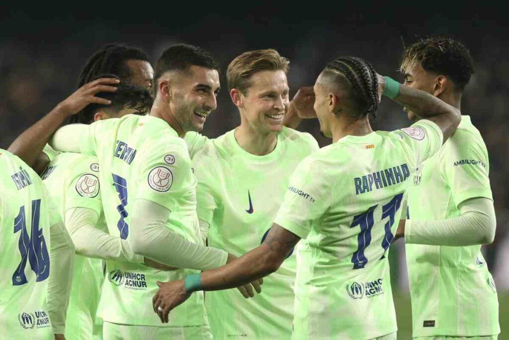 Il Barcellona esulta