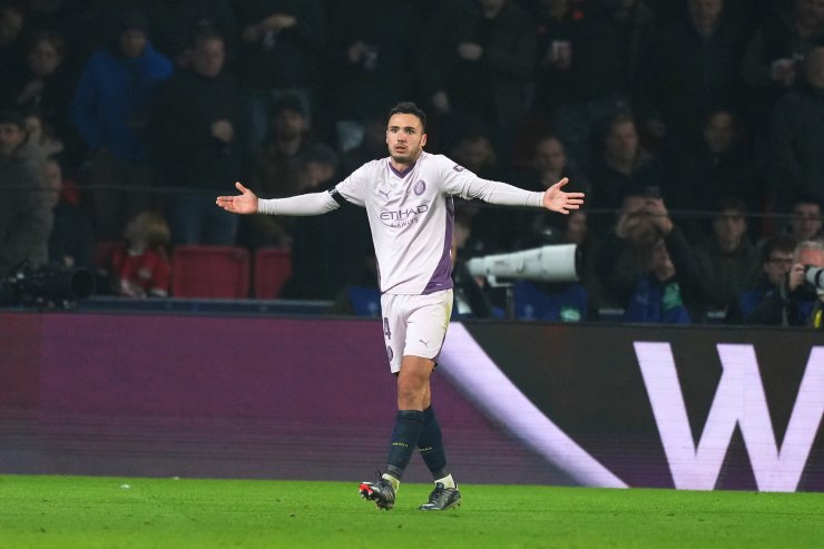 Arnau Martinez con il Girona in Champions