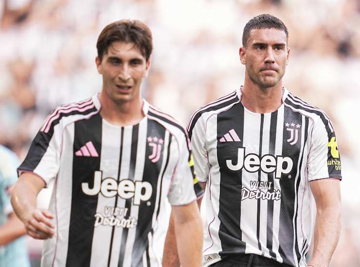 Miretti insieme a Vlahovic