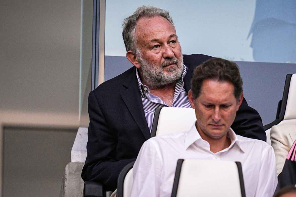 Ferrero ed Elkann sugli spalti dell'Allianz Stadium