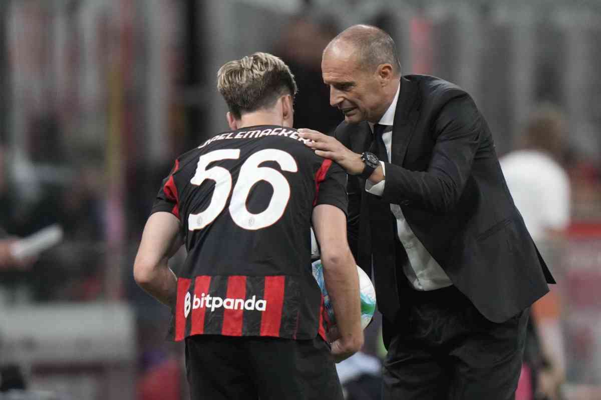 Saelemaekers parla con Allegri