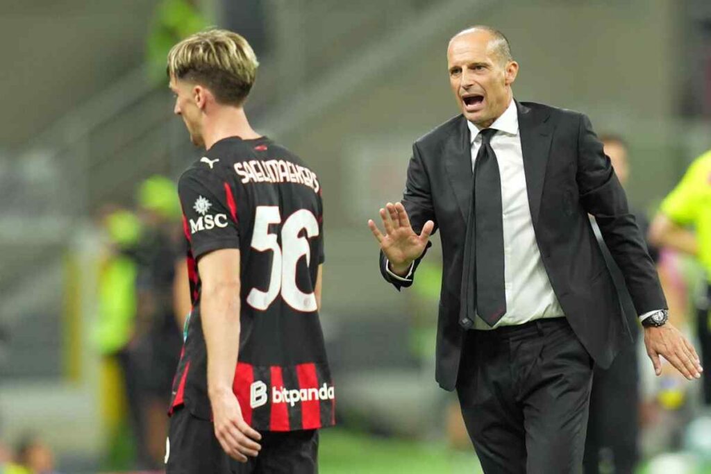 Allegri parla con Saelemaekers