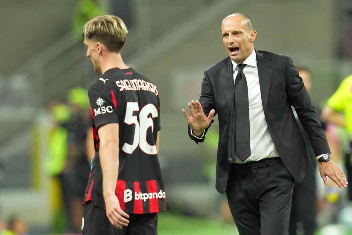 Allegri parla con Saelemaekers