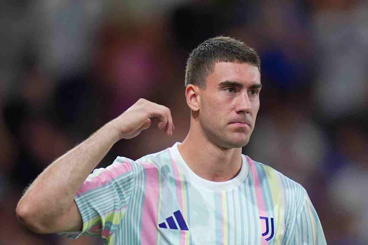 Vlahovic con la Juventus