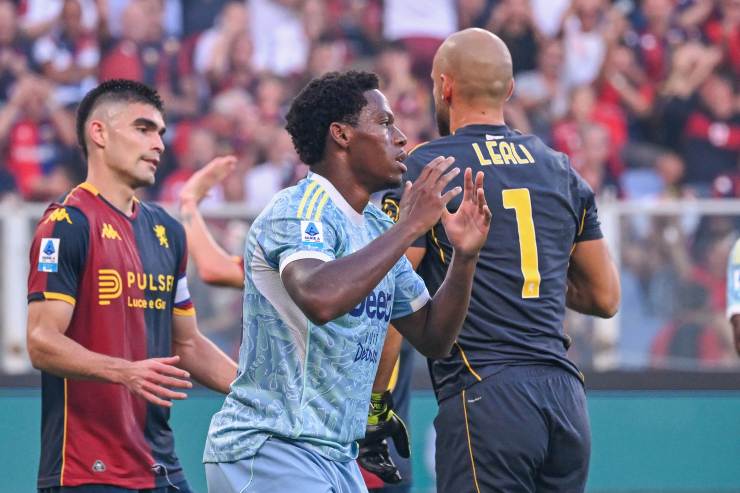 David in campo con la Juventus