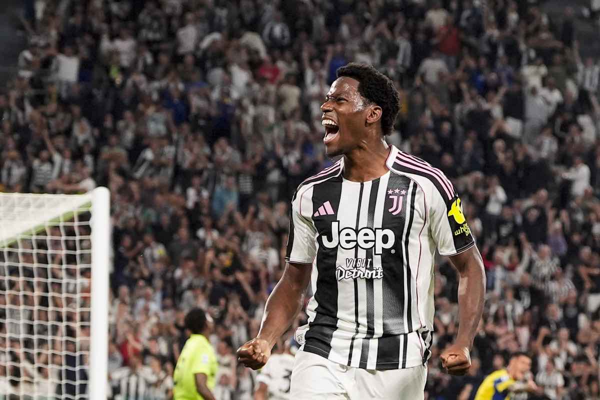 Jonathan David in maglia Juve