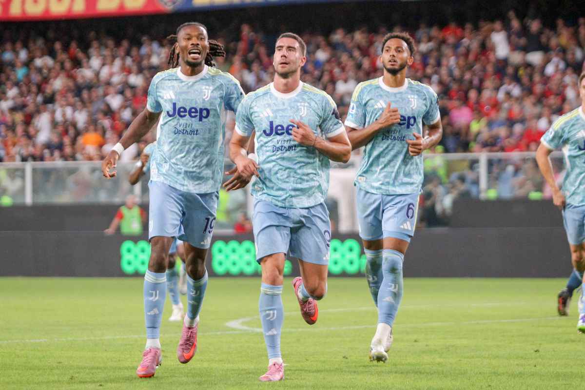 Giocatori Juve in campo