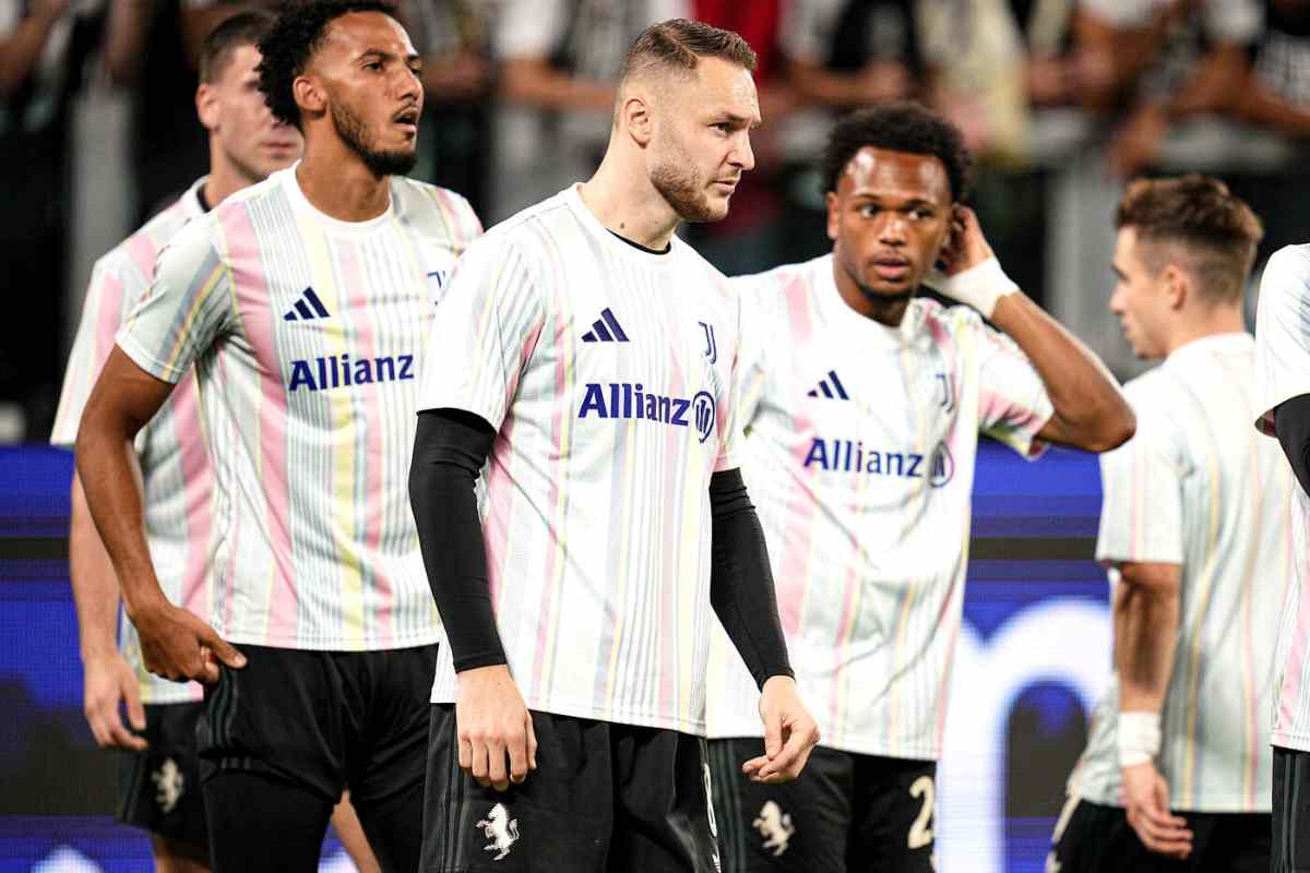 Giocatori Juventus in campo