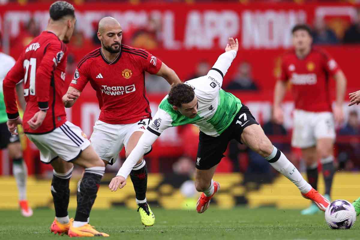 Amrabat ai tempi del Manchester United