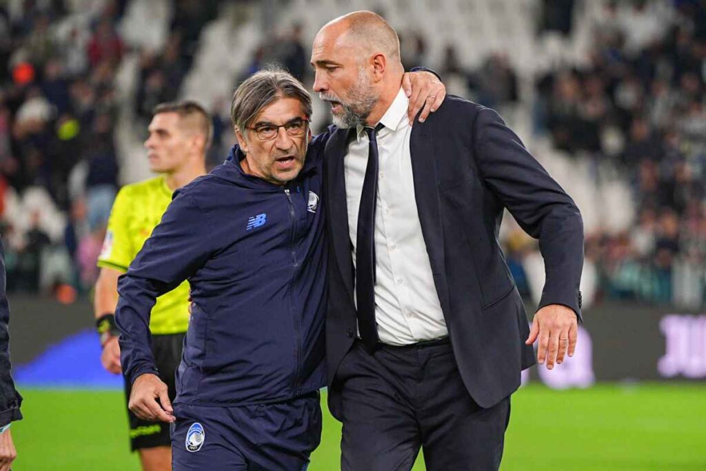 Tudor e Juric durante Juventus-Atalanta