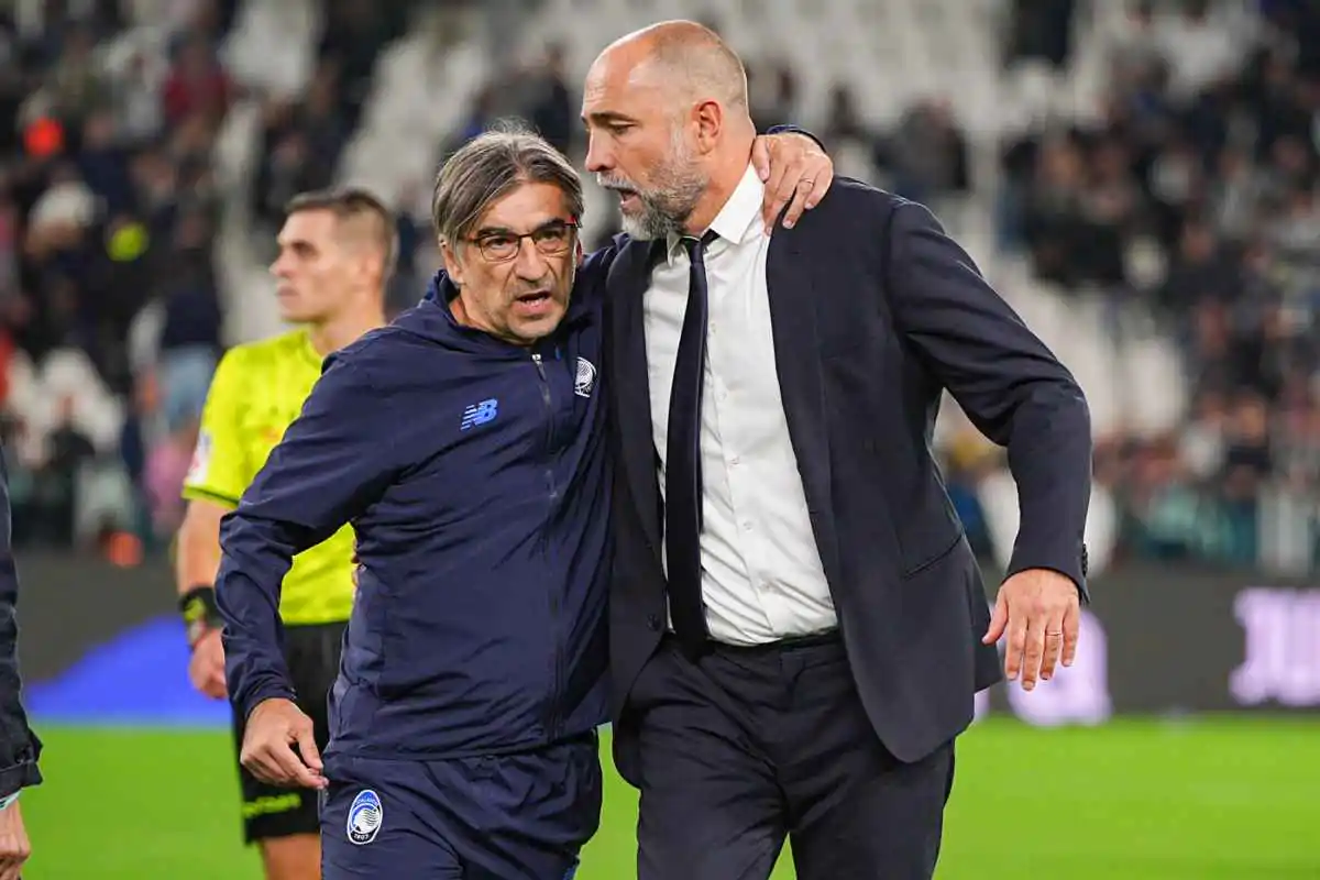 Tudor e Juric durante Juventus-Atalanta