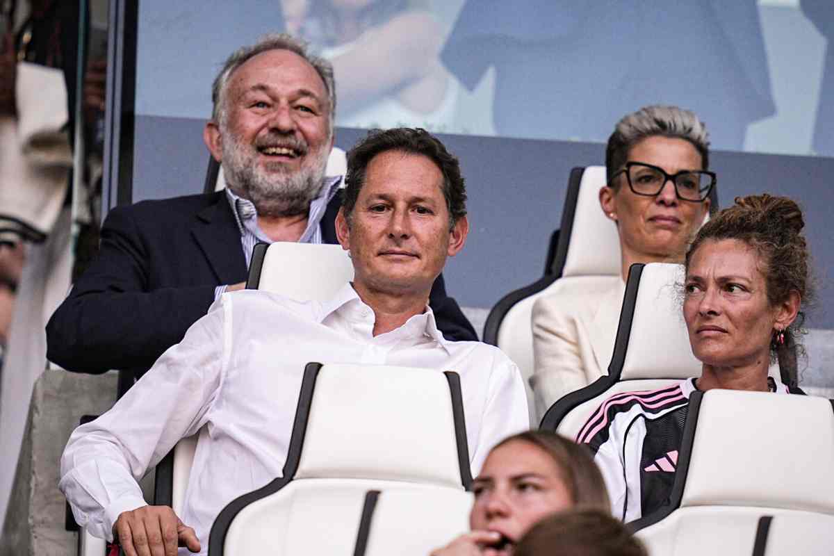 Elkann e Ferrero sugli spalti dell'Allianz Stadium