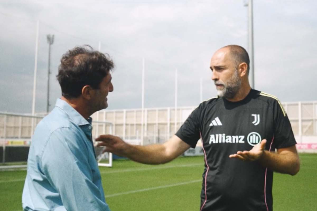 Ferrara e Tudor dialogano alla Continassa