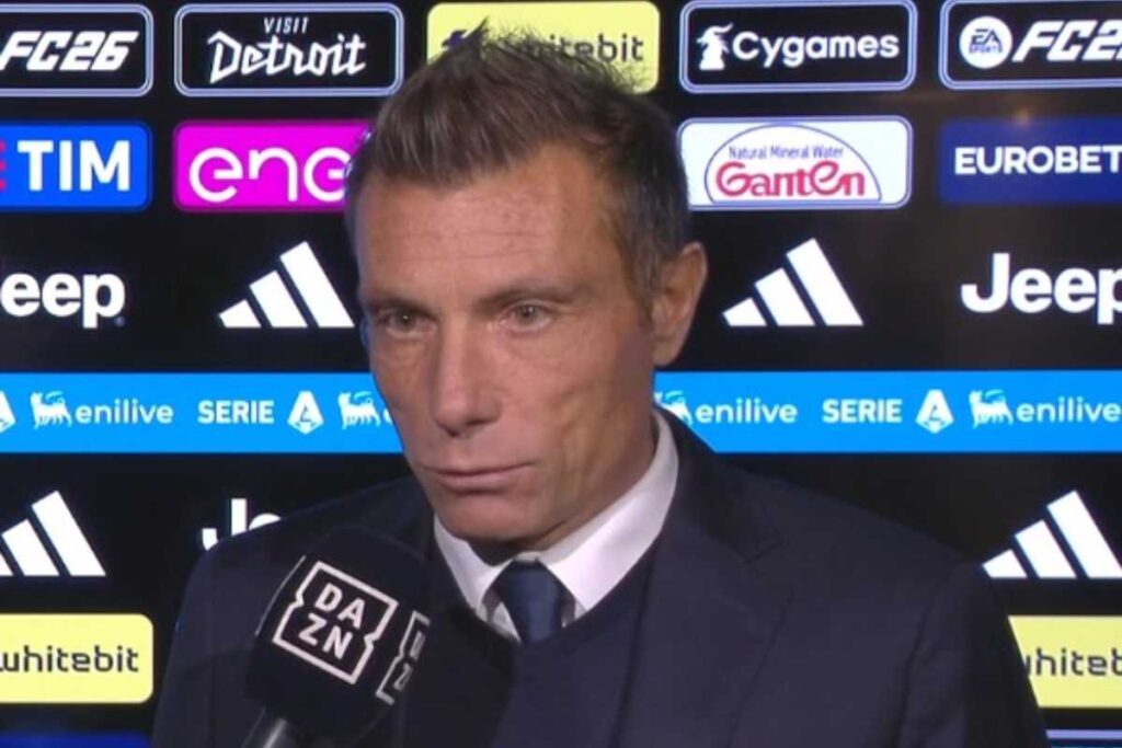 Massimiliano Brambilla rilascia dichiarazioni dopo la partita vinta contro l'Udinese nella Serie A 2025/2026