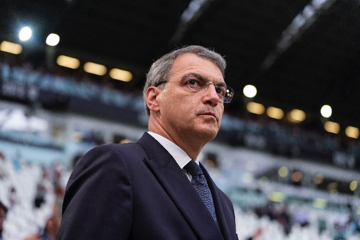Damien Comolli, direttore tecnico della Juventus, allo stadio durante una gara di Serie A 2025/2026.