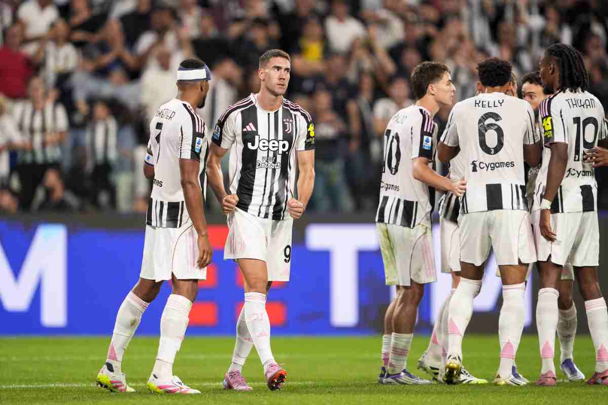 Giocatori Juve in campo