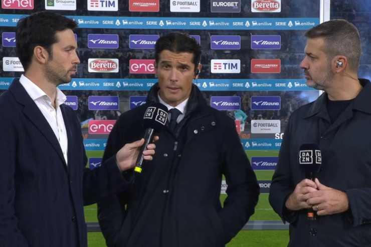 Modesto ai microfoni di Dazn prima di Lazio-Juve