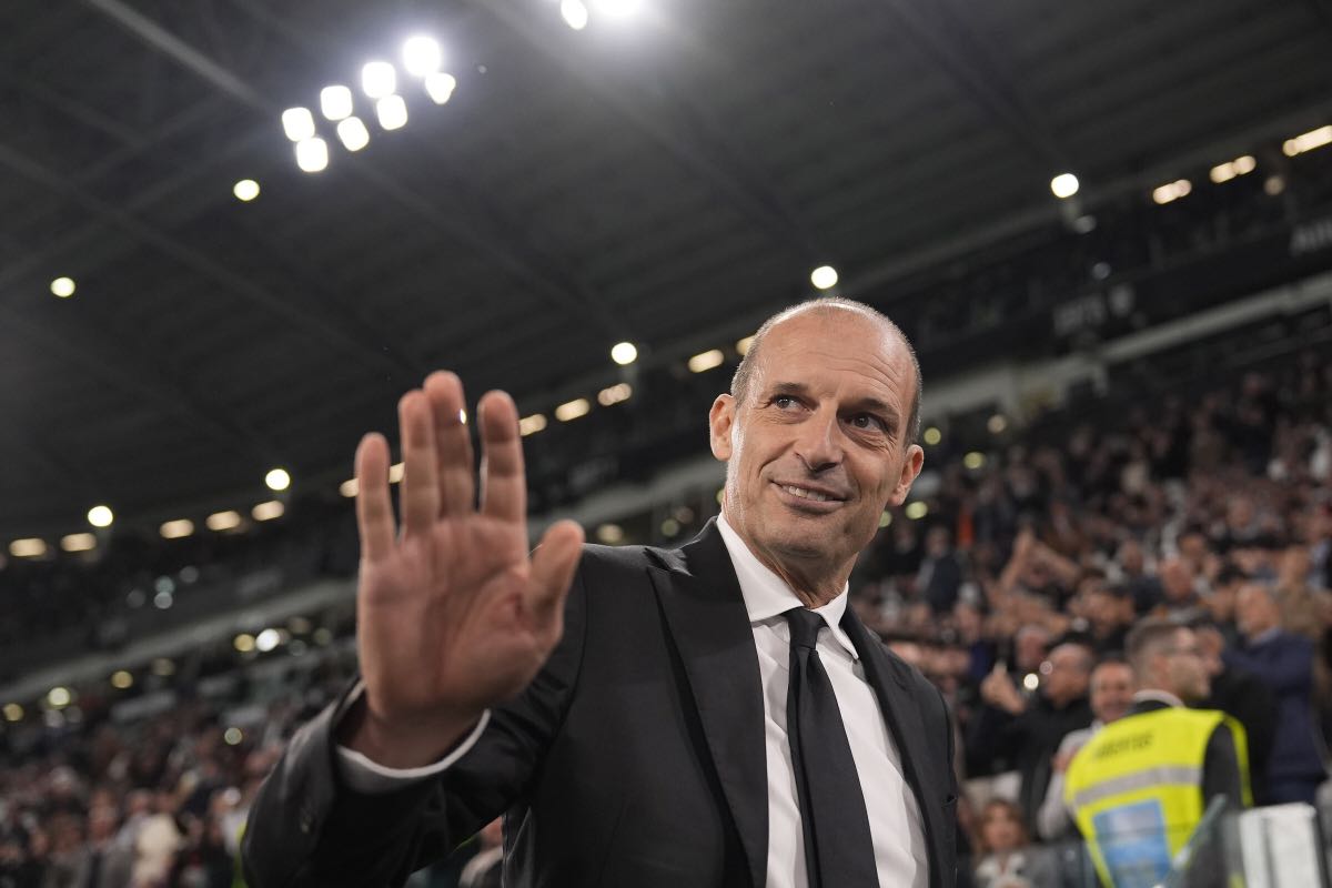 Max Allegri torna all'Allianz Stadium e saluta gli ex tifosi della Juventus