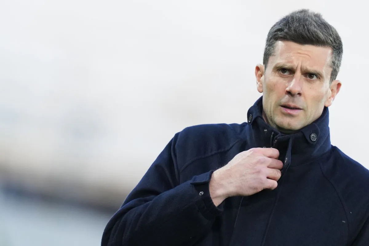 Thiago Motta in panchina con la Juventus