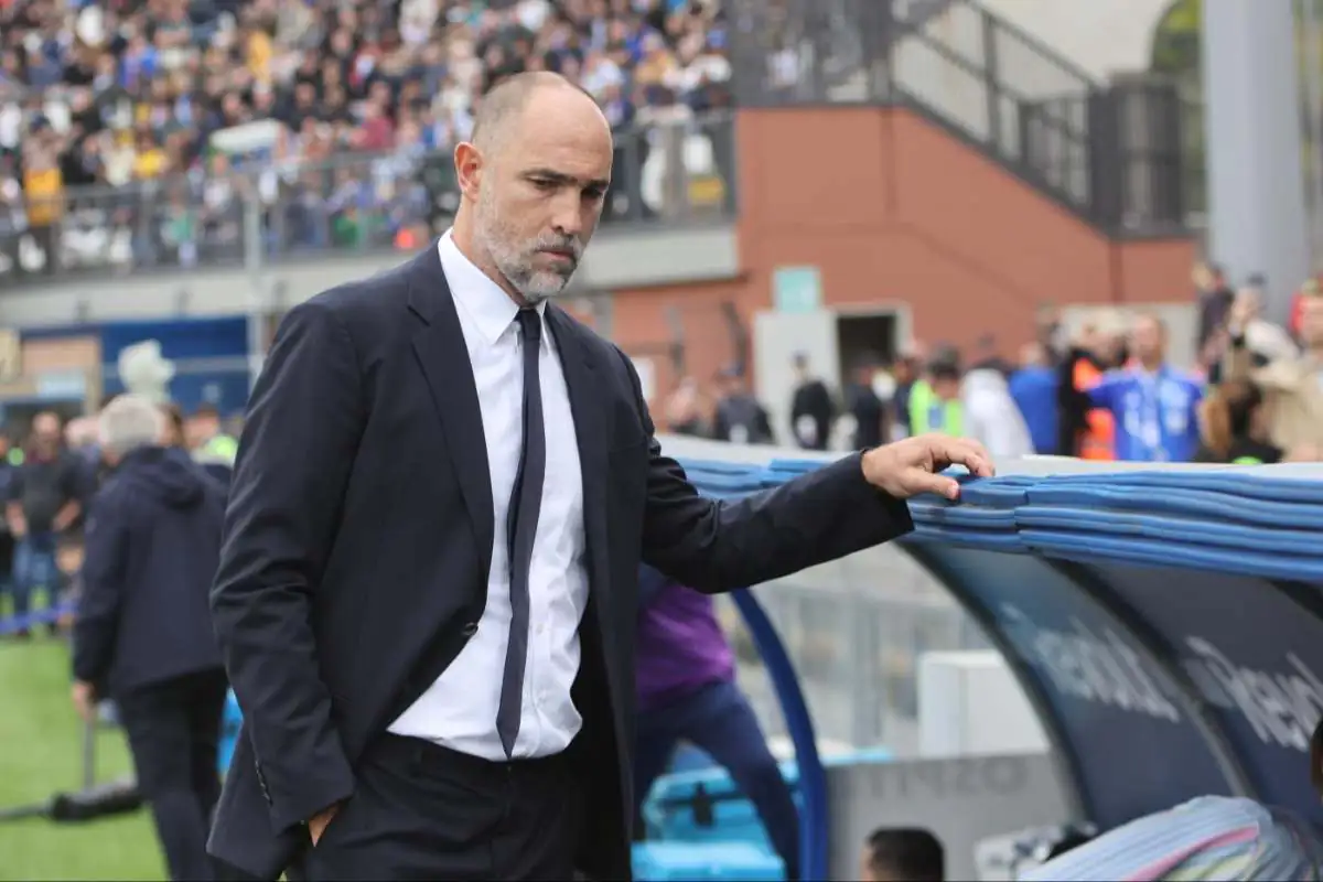 Igor Tudor, allenatore Juventus, in panchina a Como