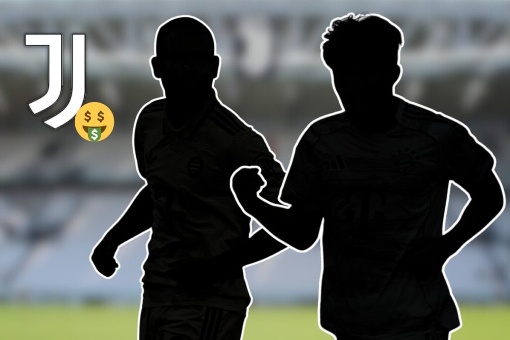 Silhouette di due calciatori del Bayern Monaco nel mirino della Juventus in vista del mercato di gennaio