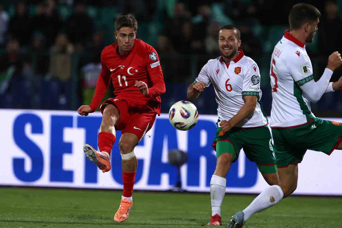 Il secondo gol di Yildiz con la Turchia contro la Bulgaria