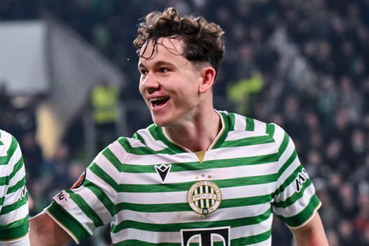 Alex Toth centrocampista del Ferencvaros e obiettivo della Juventus