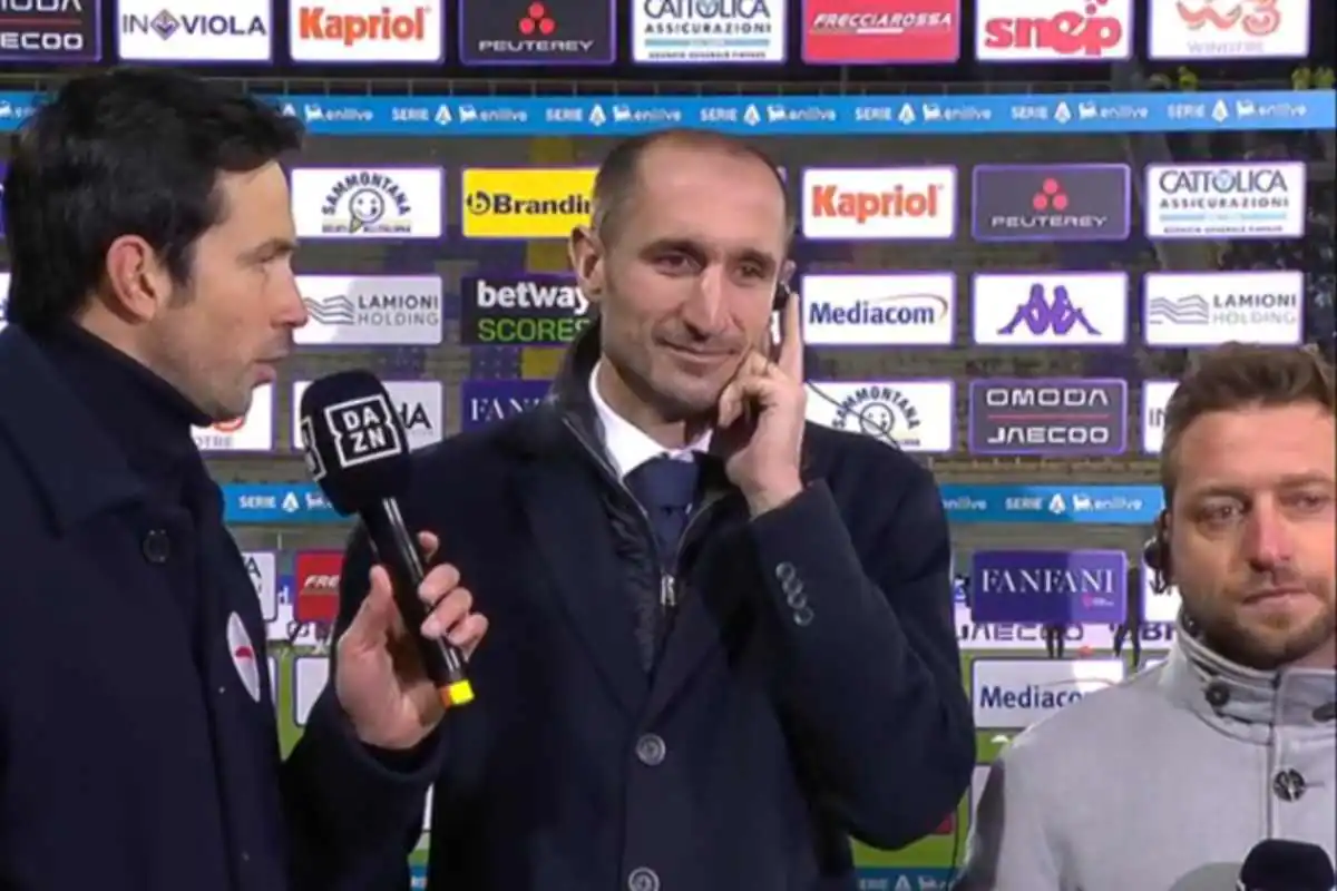 Chiellini intervistato da Dazn