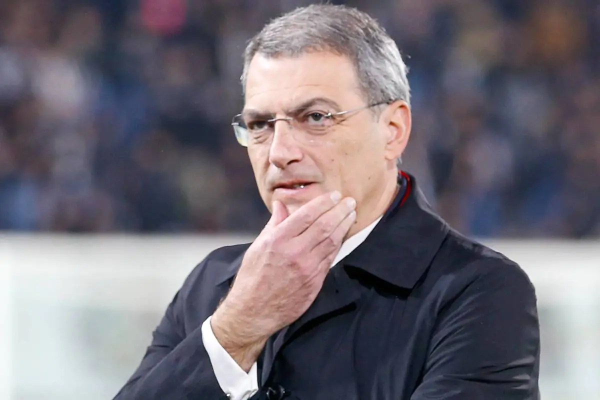 Comolli prima della partita tra Cremonese e Juventus