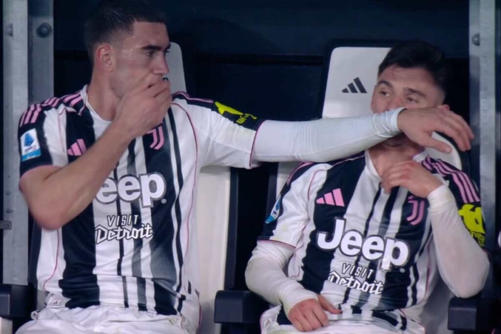 Sfuriata di Conceicao in panchina durante Juve-Torino