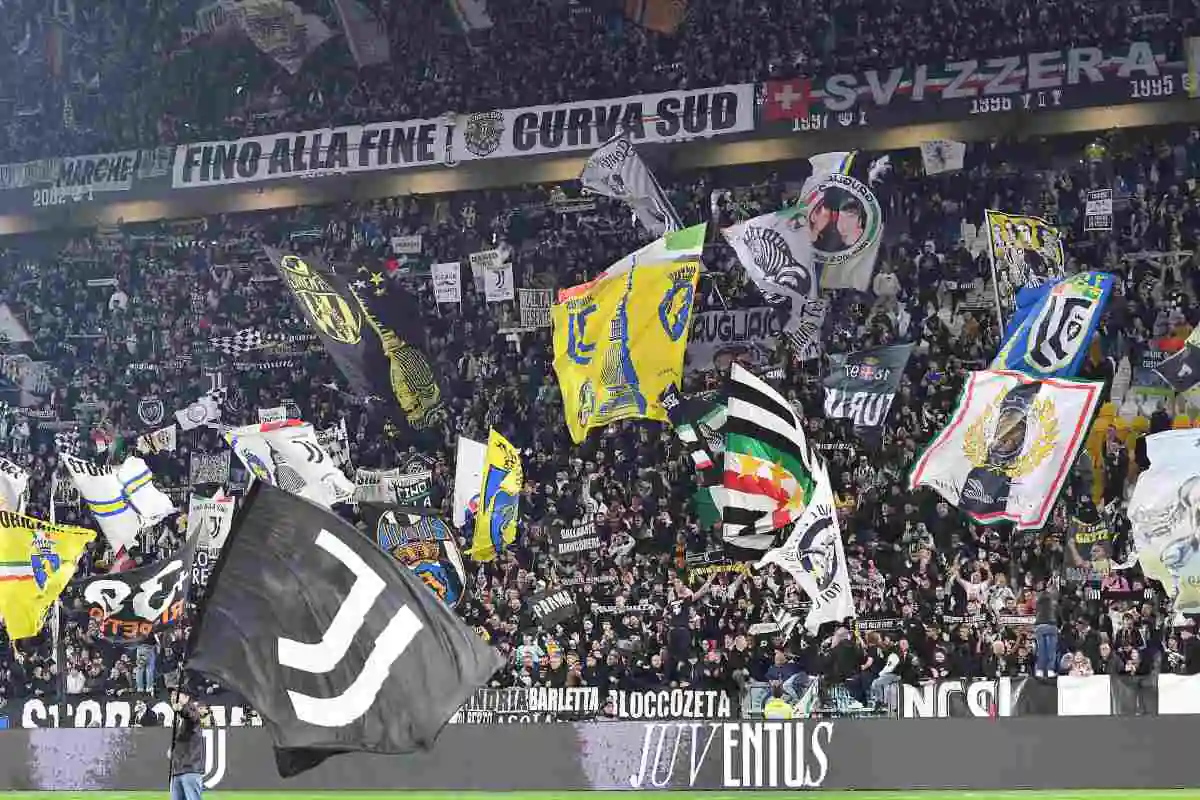 La Curva della Juventus durante la partita