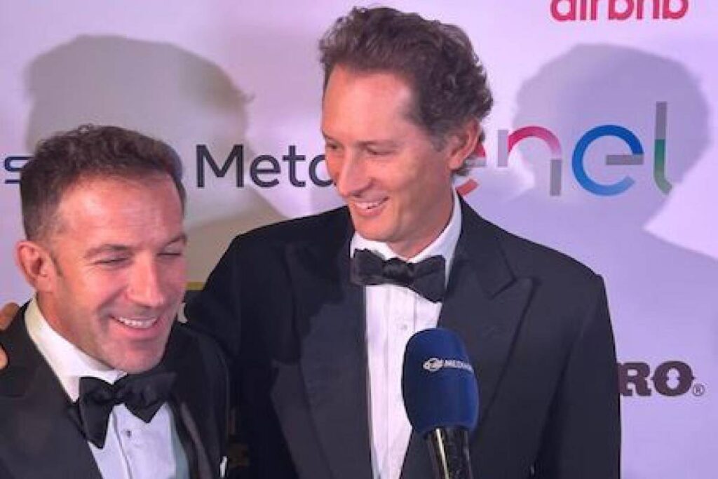 John Elkann in compagnia di Alessandro Del Piero a Washington