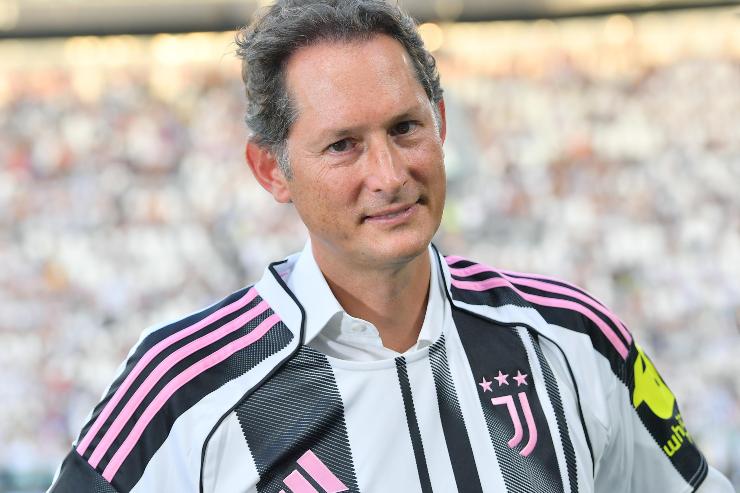 John Elkann, CEO di Exor, nel corso dell'amichevole tra Juventus e Juventus Next Gen
