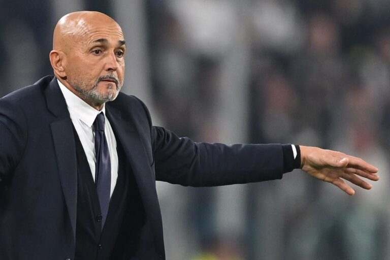 Luciano Spalletti, allenatore della Juventus, nella gara di Champions League contro lo Sporting