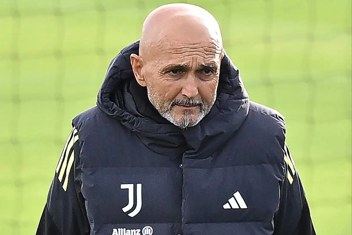 Luciano Spalletti in tenuta Juventus in vista della gara di Champions League 2025