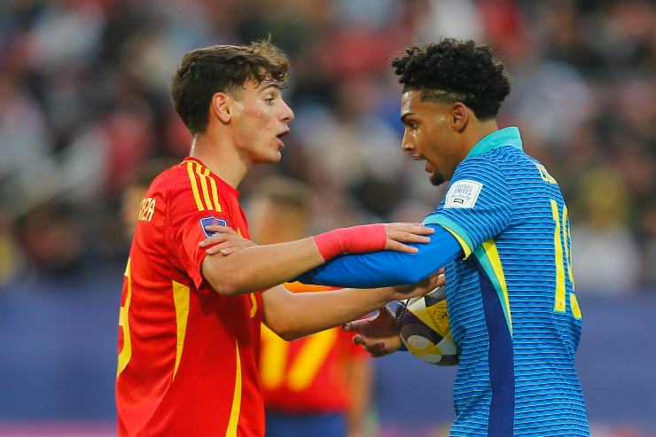 Rodrigo Mendoza, durante il Mondiale U20 nella sfida tra Spagna e Brasile