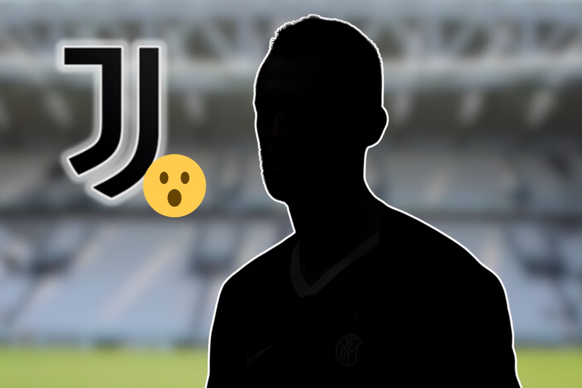 Giocatore misterizzato e logo Juventus