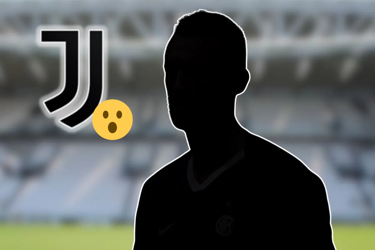 Giocatore misterizzato e logo Juventus