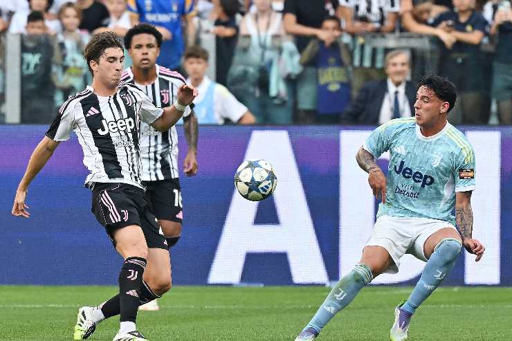 Miretti durante un'amichevole