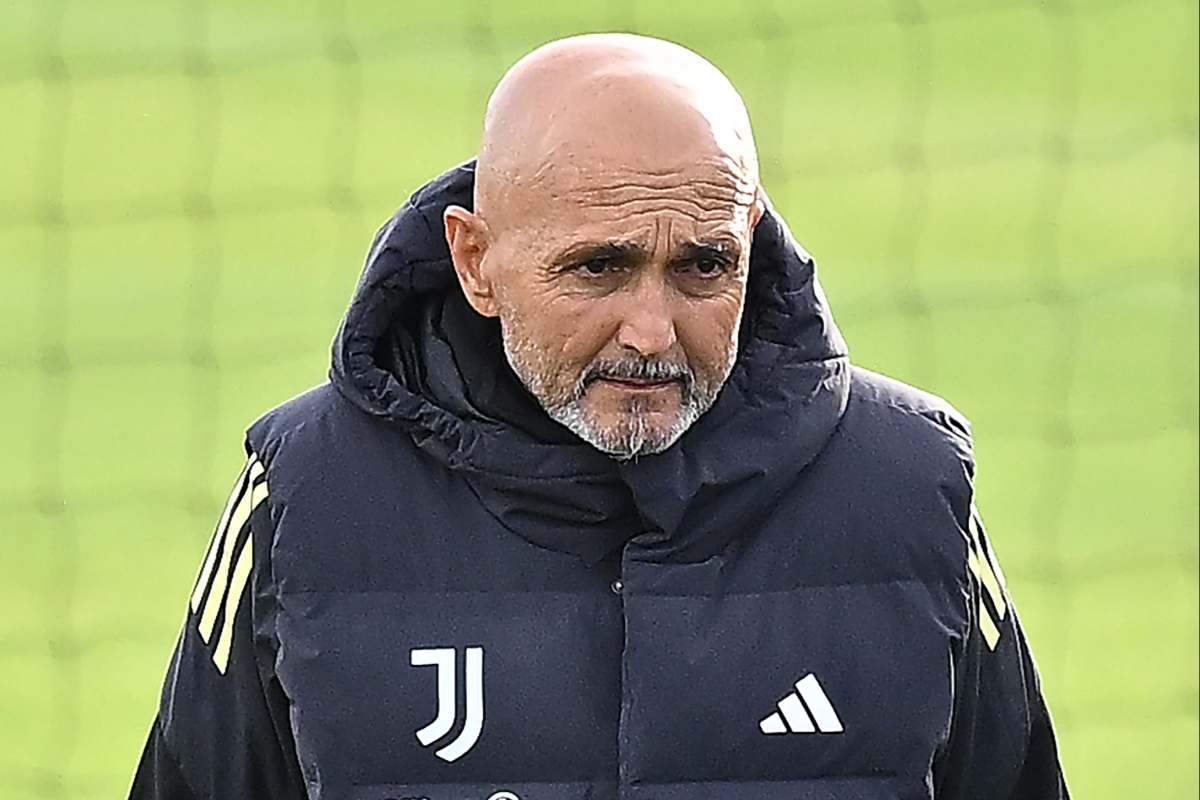 Luciano Spalletti durante uno dei suoi primi allenamenti da tecnico della Juventus
