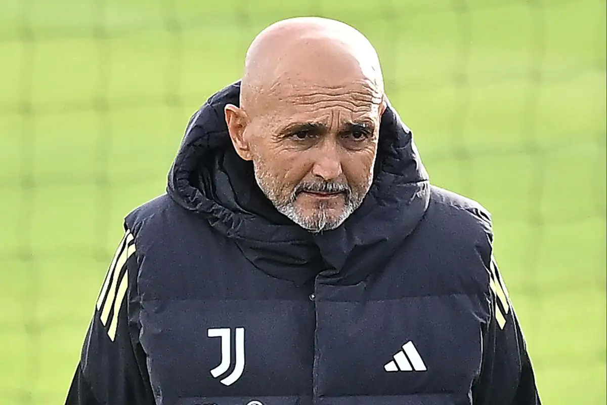 Luciano Spalletti durante uno dei suoi primi allenamenti da tecnico della Juventus