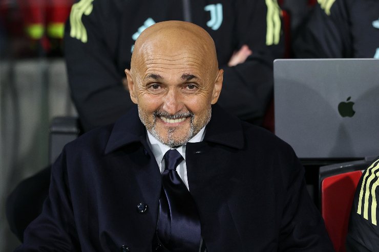 Luciano Spalletti sulla panchina della Juve