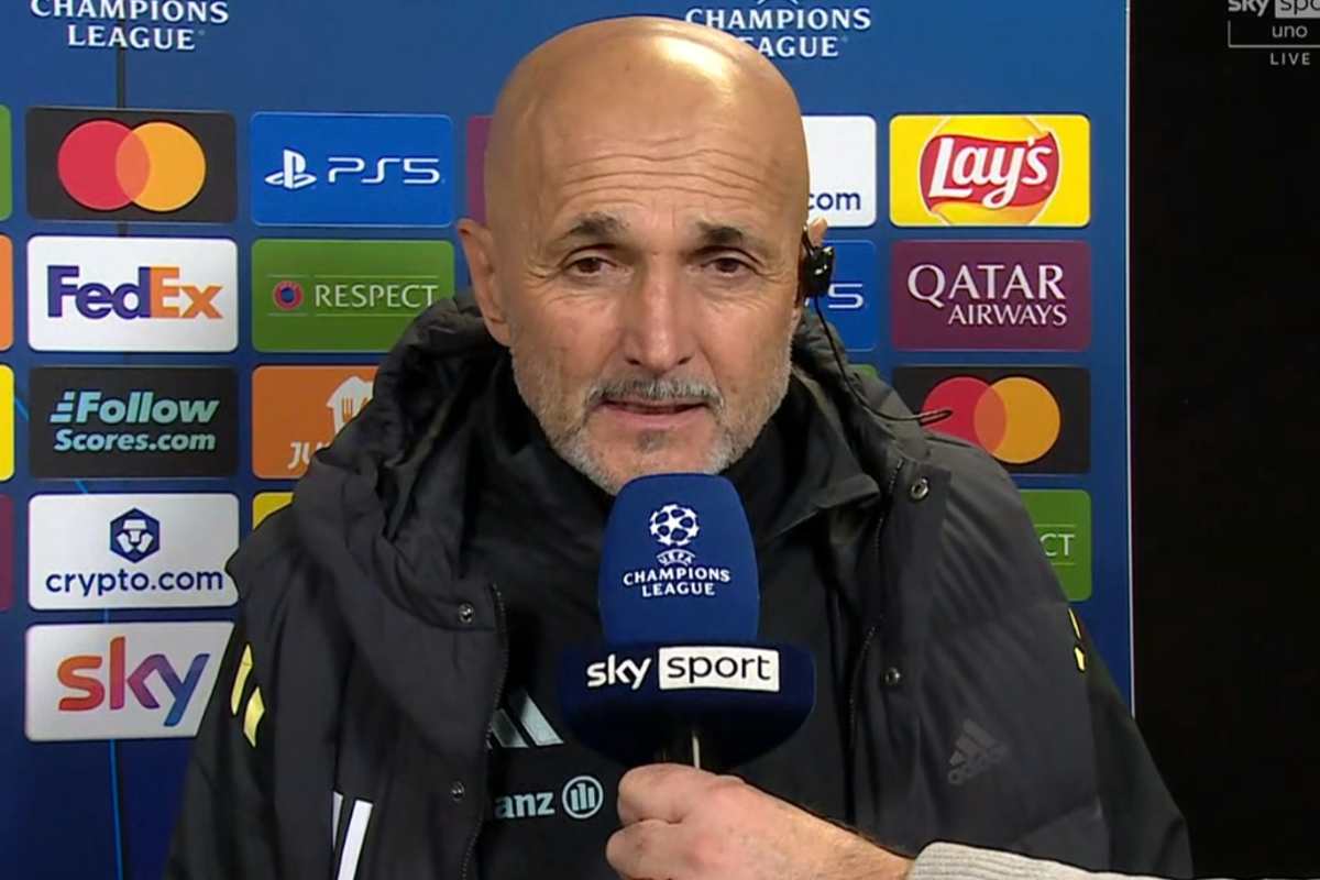 Spalletti nel post partita di Champions