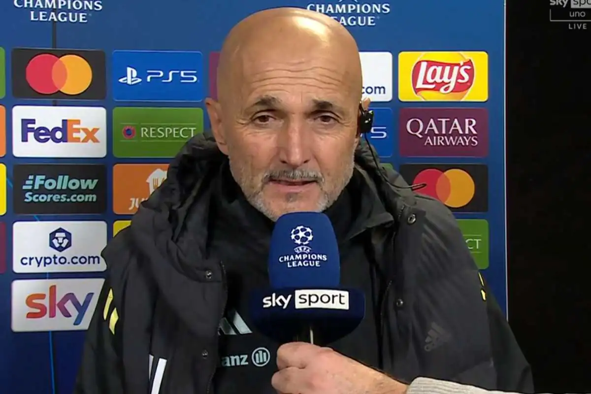 Spalletti nel post partita di Champions