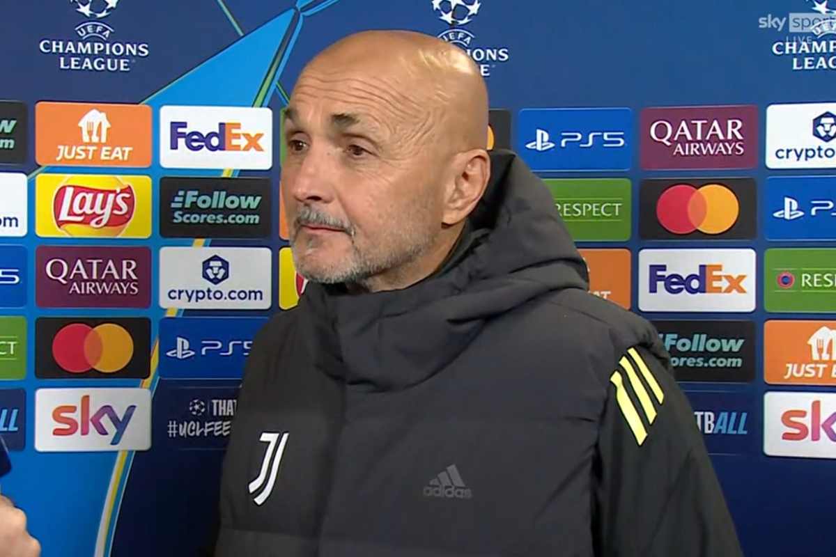 Spalletti durante prepartita di Champions