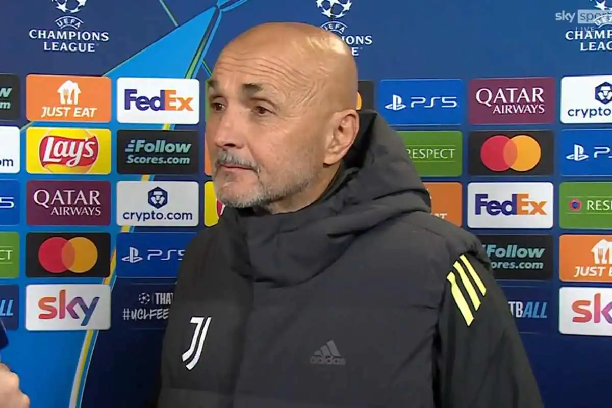 Spalletti durante prepartita di Champions