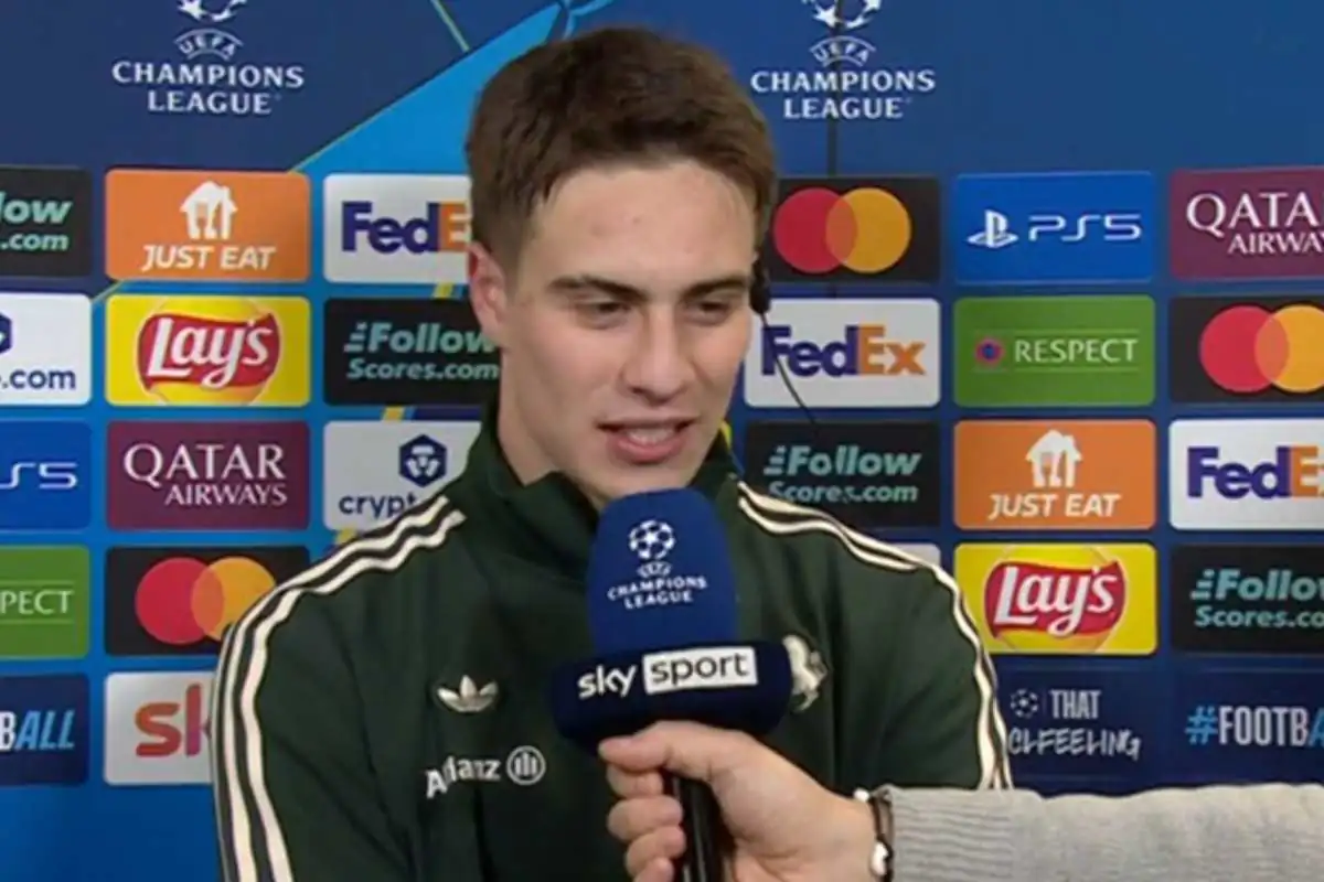 Yildiz nel post partita di Champions