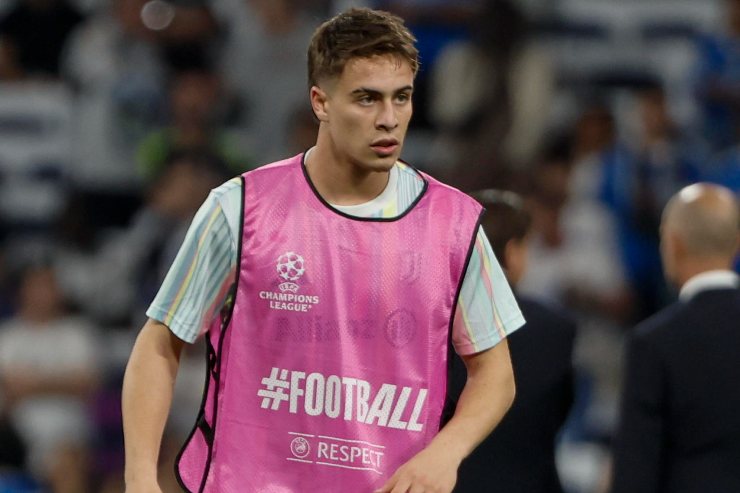 Yildiz nel prepartita di Champions contro il Real