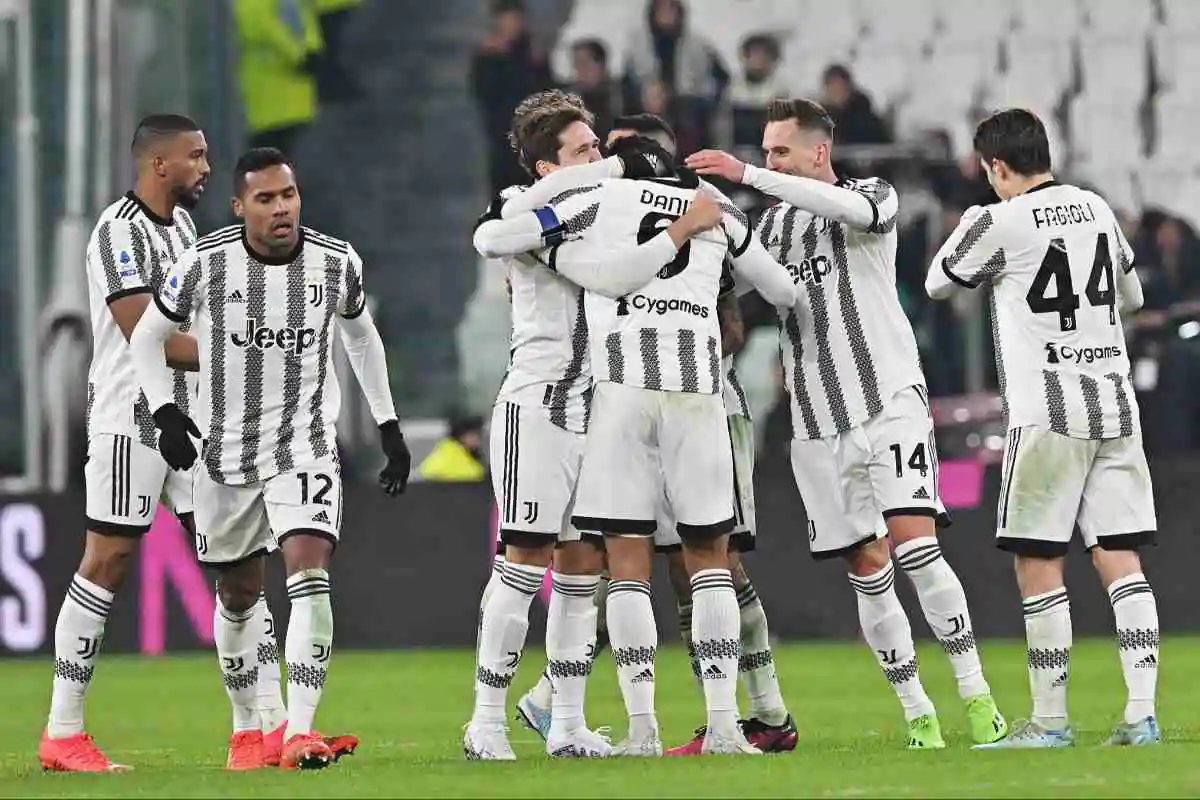 I calciatori della Juventus in primo piano